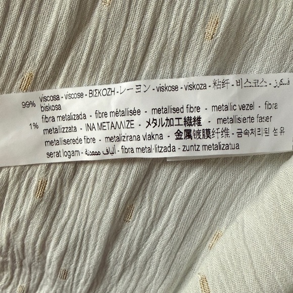 Zara Cream Button-Up Blouse - Picture 10 of 11